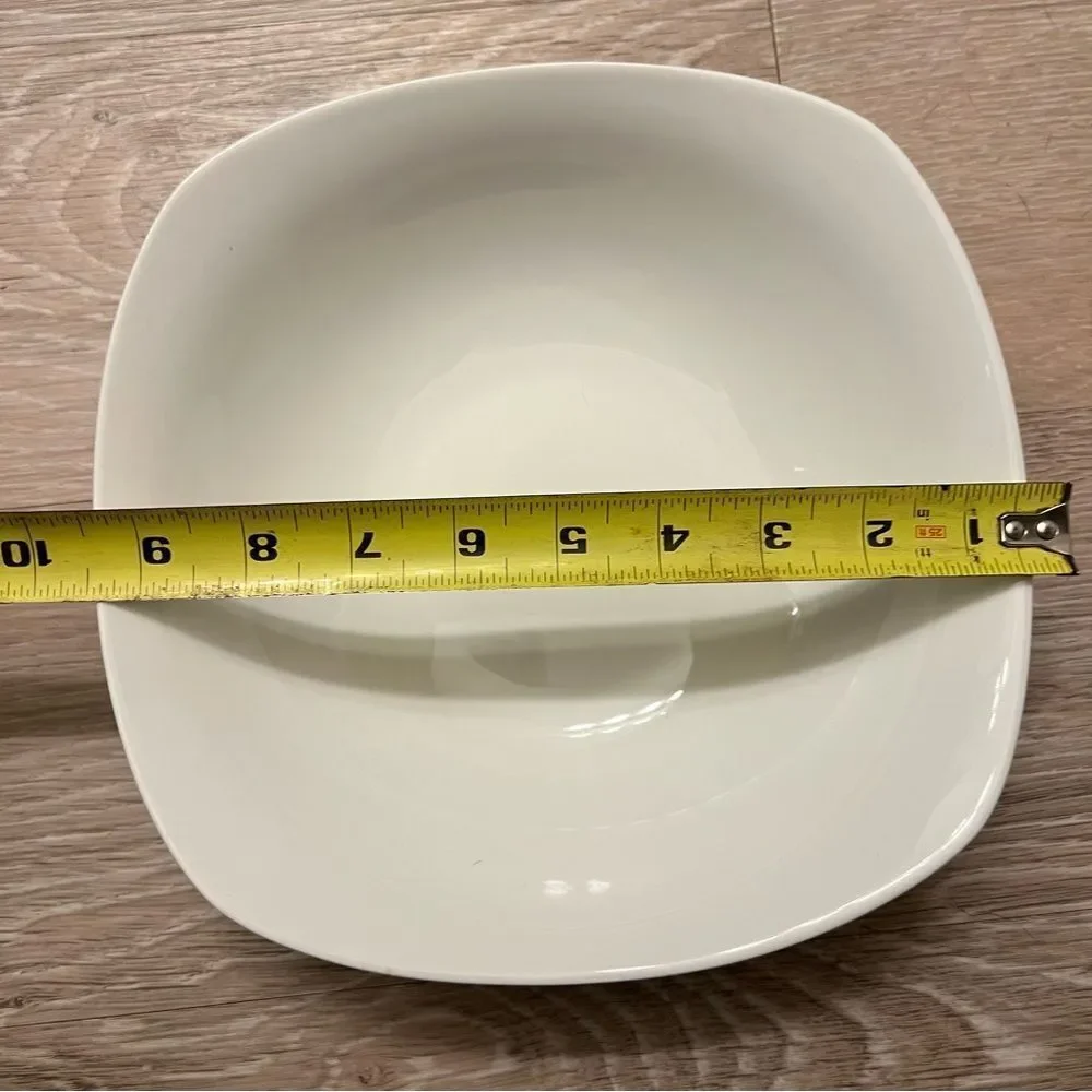Fitz & Floyd Gourmet White Serving Tray Dish Platter large Serving piece NEW